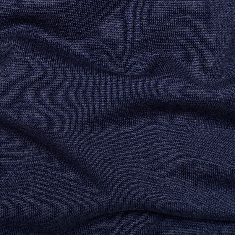 G-STAR® Sport Stripe Knit Dark blue fabric shot