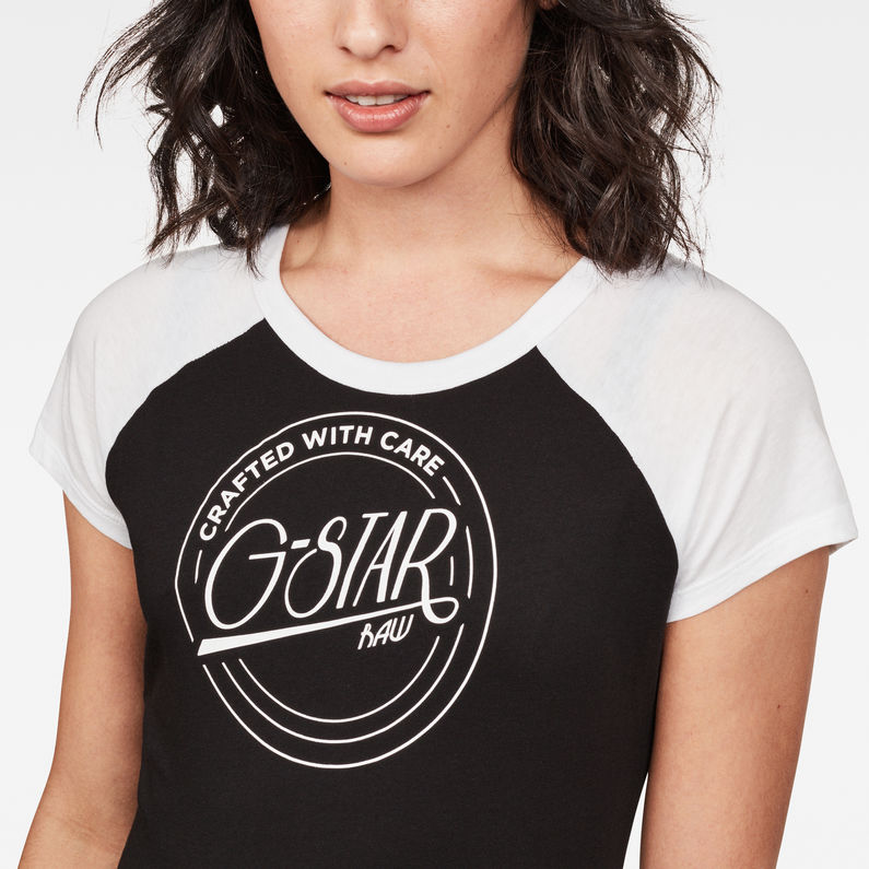 G-Star RAW® Graphic 19 Slim T-Shirt Black detail shot