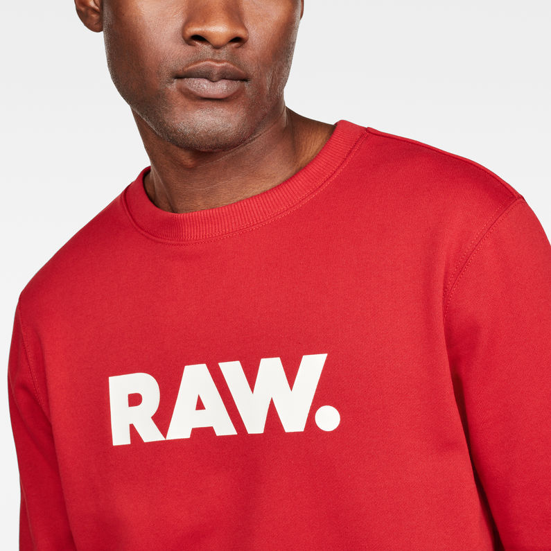 G-Star RAW® Ocelat Core Sweat Red detail shot