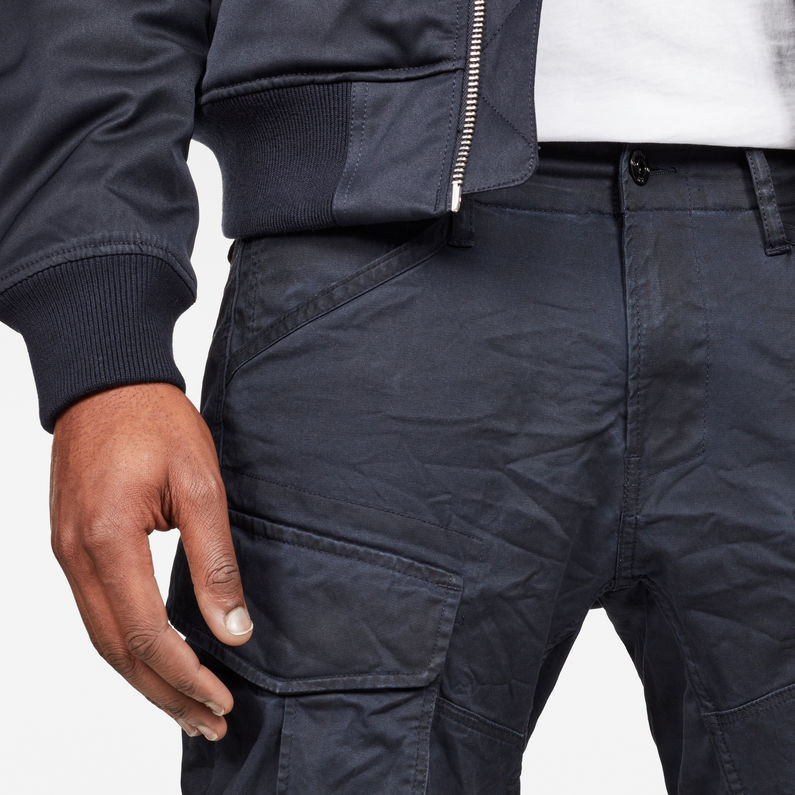 G-Star RAW® Rovic Zip 3D Straight Tapered Pants Dark blue detail shot