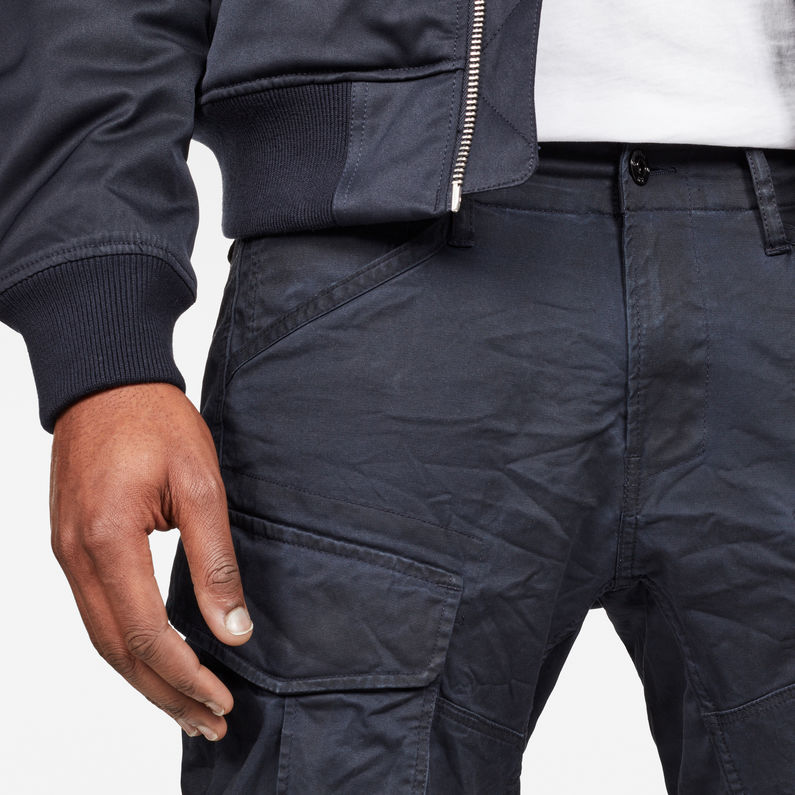 G-Star RAW® Rovic Zip 3D Tapered Pants Donkerblauw detail shot