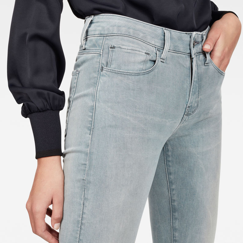 G-Star RAW® 3301 Deconstructed Mid Waist Skinny Jeans Mittelblau