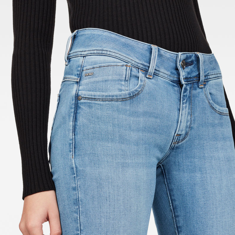 lynn mid waist skinny ripped ankle jeans