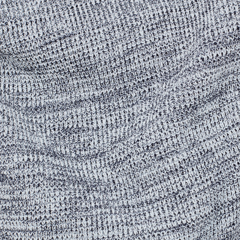 G-Star RAW® Suzaki Stripe Zip Through Knit Mittelblau