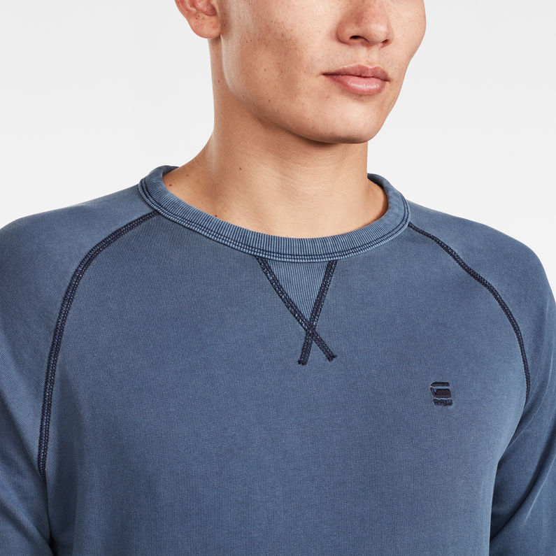 G-Star RAW® Core Raglan Sweater Dark blue detail shot