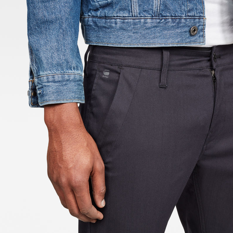 G-Star RAW® Bronson Skinny Chino Dunkelblau detail shot