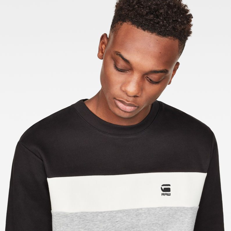 G-Star RAW® Graphic 81 Core Sweat Grey detail shot