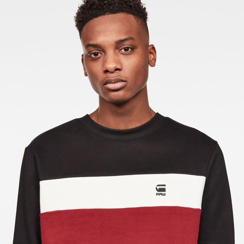 G-Star RAW® Graphic 81 Core Sweater Rood detail shot