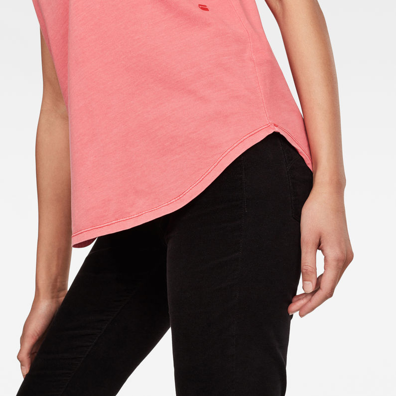 G-STAR® Rie Granddad Pocket T-Shirt Rojo
