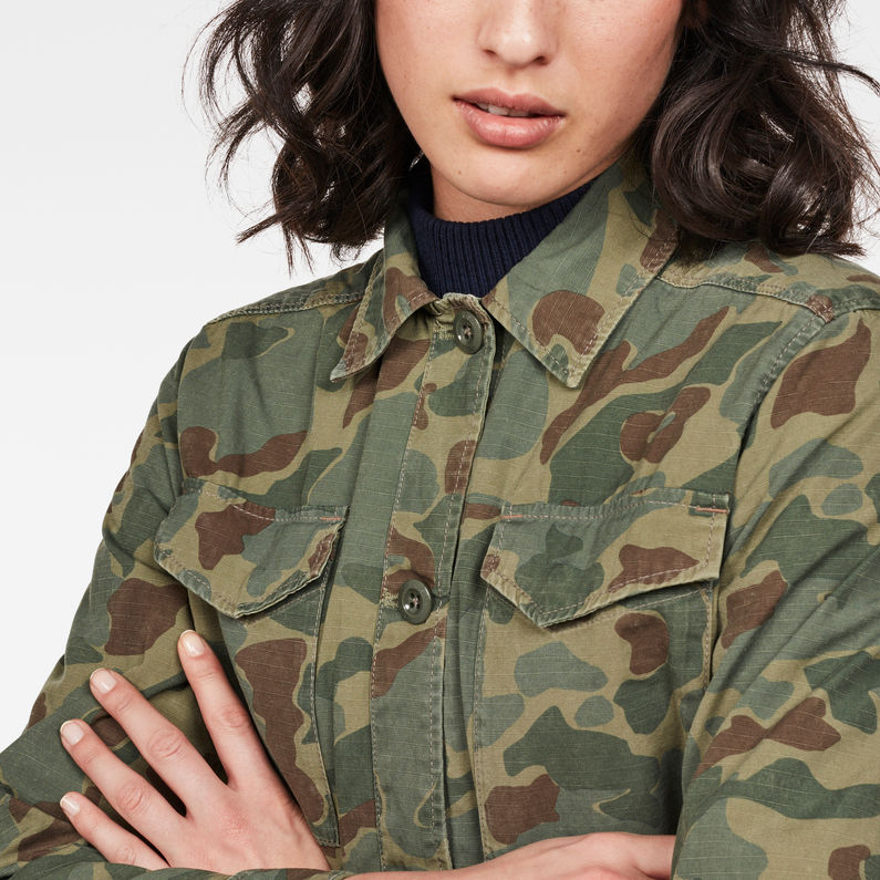 G-Star RAW® Rovic Field Overshirt Groen detail shot