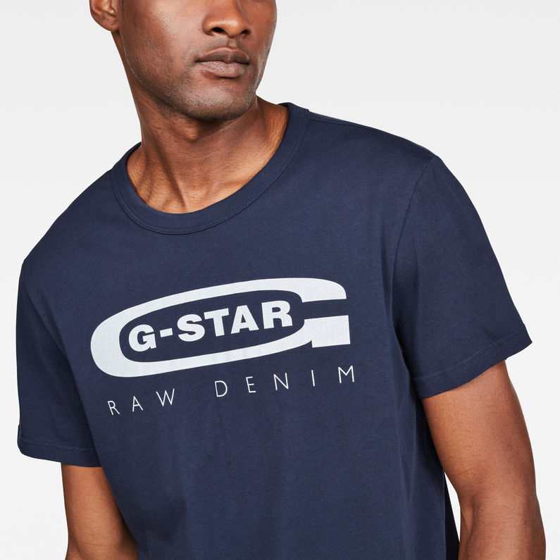 G-Star RAW® Clar Art T-Shirt Dark blue detail shot