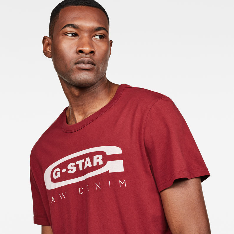 G-Star RAW® Clar Art T-Shirt Red detail shot