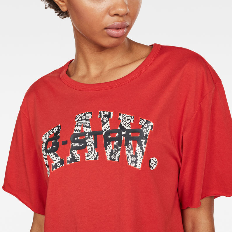 G-Star RAW® Rie Art T-Shirt Red detail shot