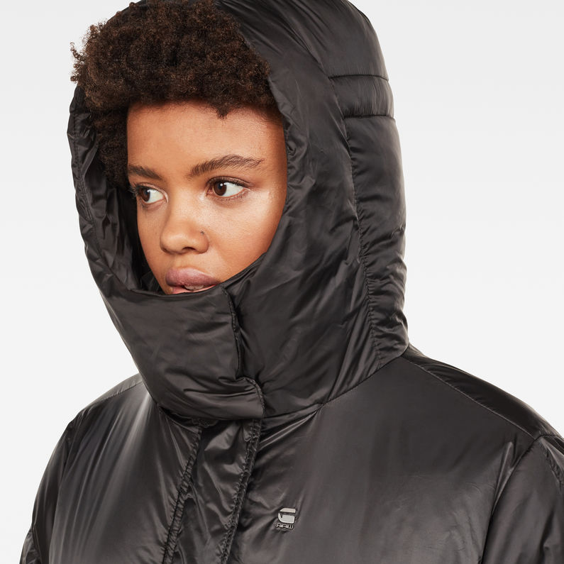 G-Star RAW® Strett-s Ann Boyfriend Long Jacket Schwarz detail shot
