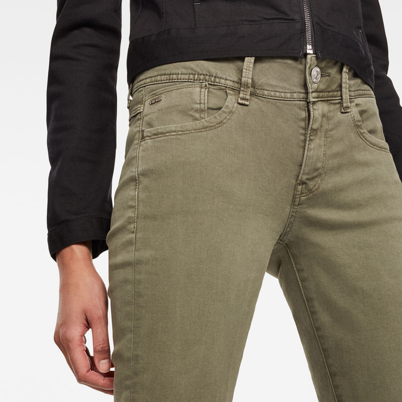 G-STAR® Lynn Mid Waist Skinny Colored Jeans Green