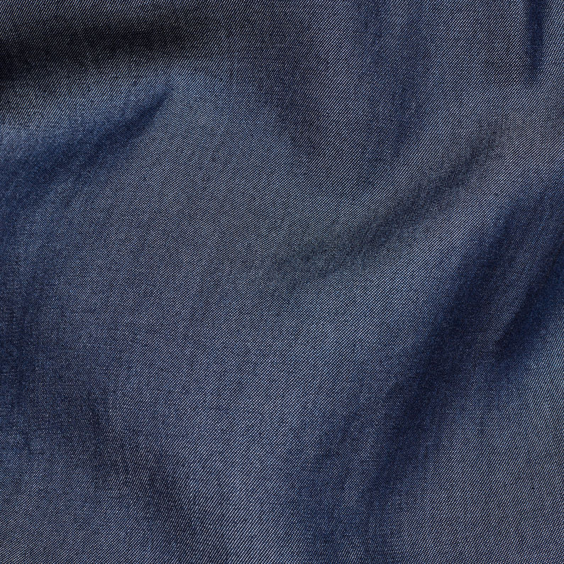 G-Star RAW® Deline Boyfriend Bow Blouse Dunkelblau fabric shot