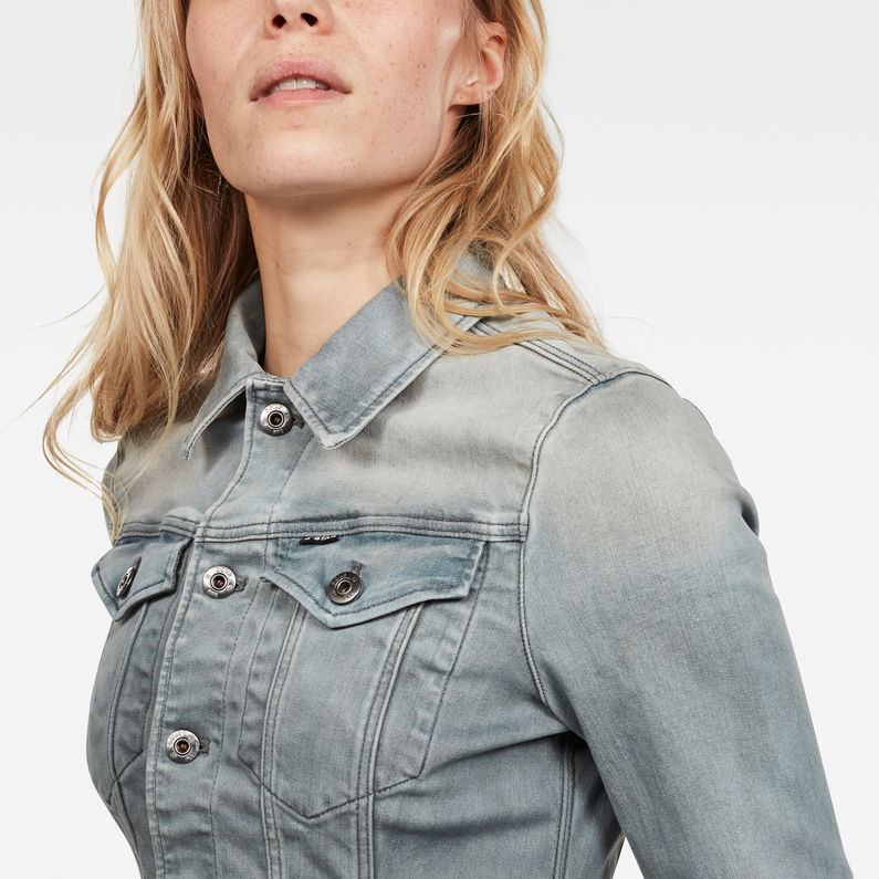 G-Star RAW® 3301 Slim Jacket Medium blue detail shot