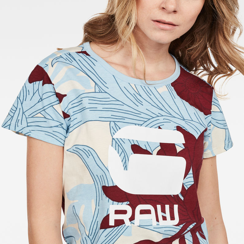G-Star RAW® Lindelly T-Shirt Medium blue detail shot
