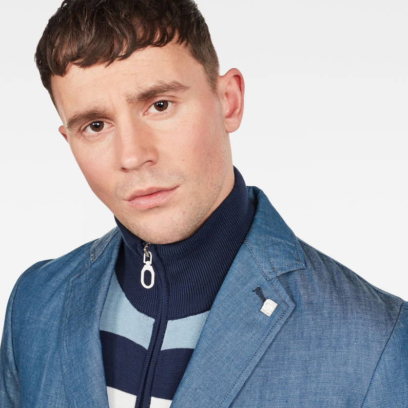 G-Star RAW® Blake Blazer Azul oscuro detail shot