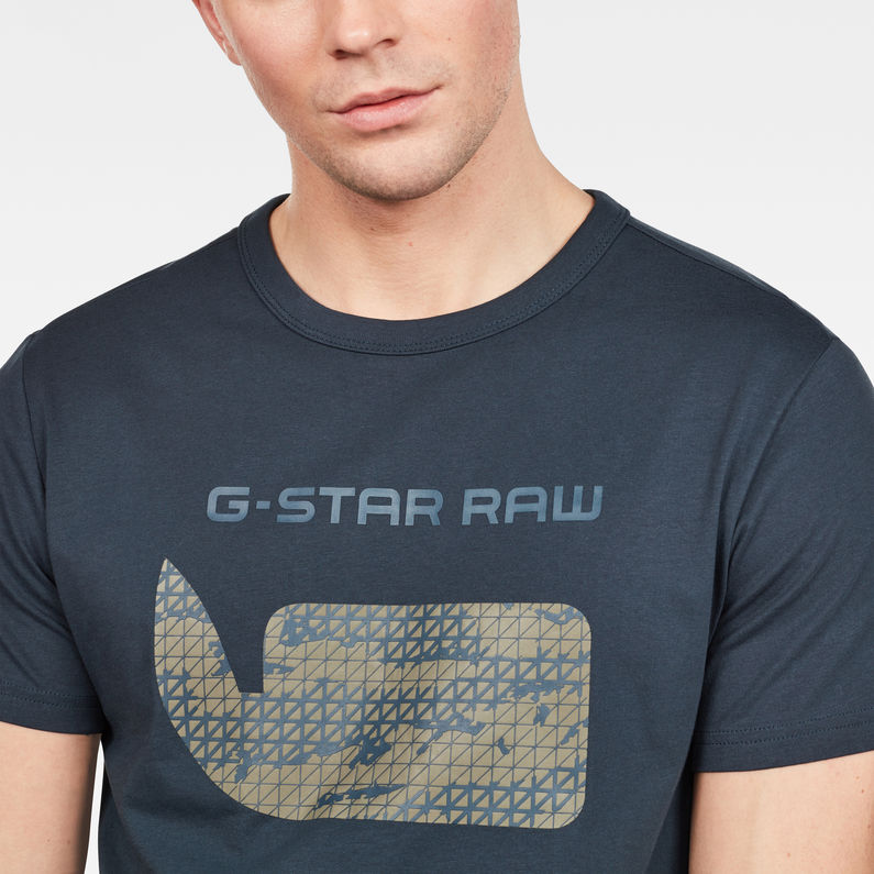 G-Star RAW® Graphic 07 T-Shirt Medium blue detail shot