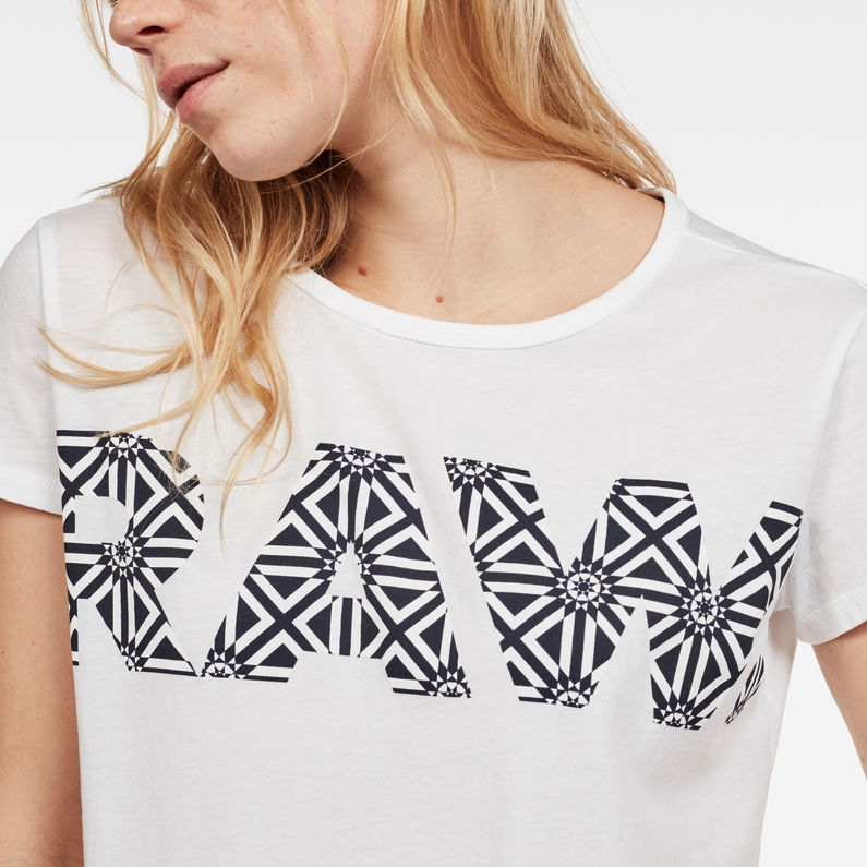 G-Star RAW® Oluva T-Shirt Blanco detail shot