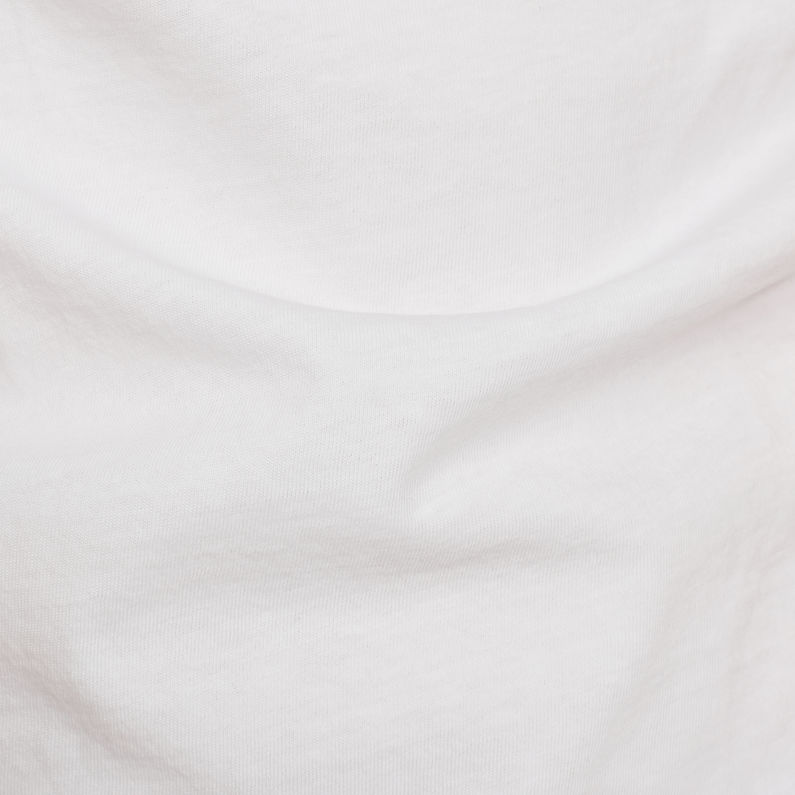 G-Star RAW® Oluva T-Shirt Blanco fabric shot