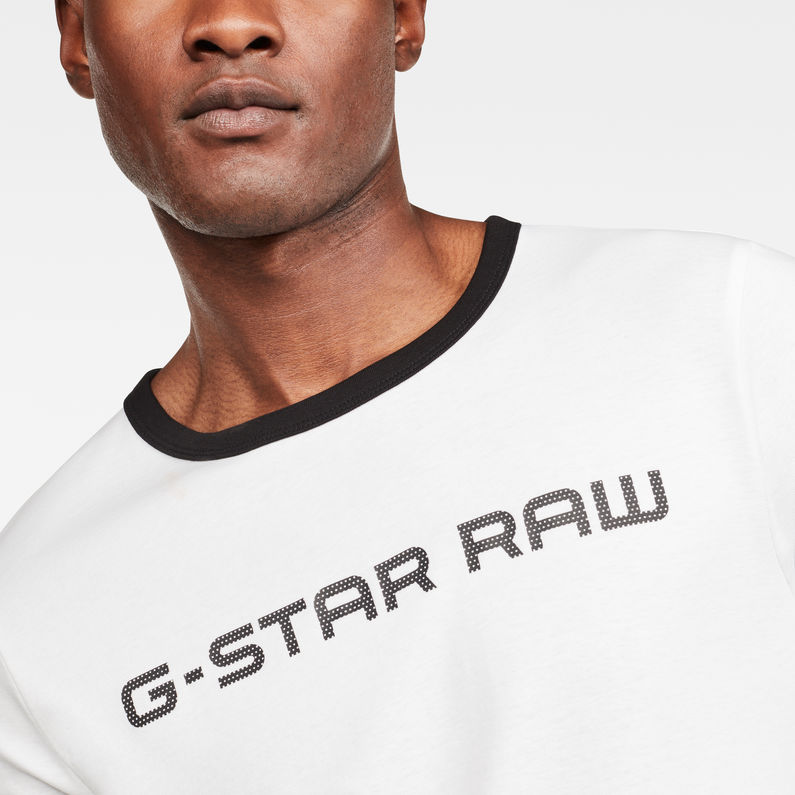 G-Star RAW® Xemoj Slim T-Shirt White detail shot