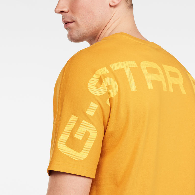G-Star RAW® Korpaz Graphic T-Shirt Yellow detail shot