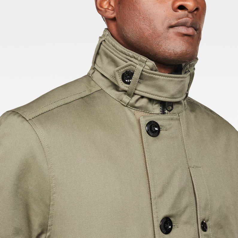 Garber Padded Trench | Green | G-Star RAW® US