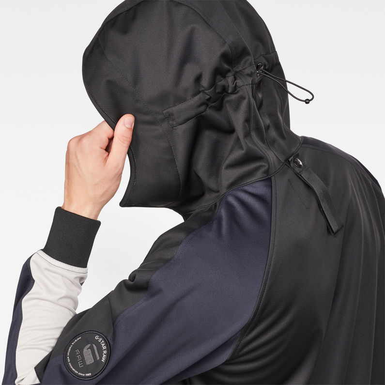 G-Star RAW® Meefic Hooded Overshirt Black detail shot