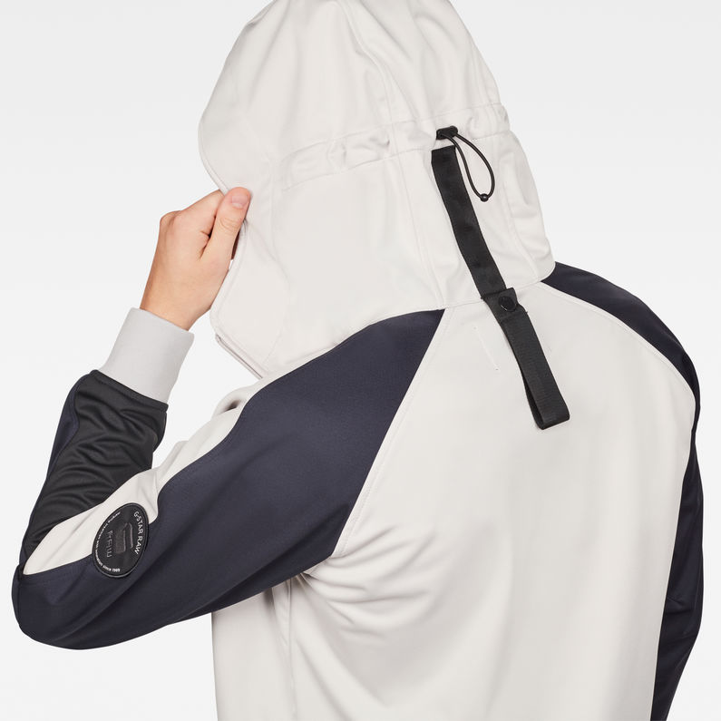 G-Star RAW® Meefic Hooded Indoor Jacket  Grey detail shot