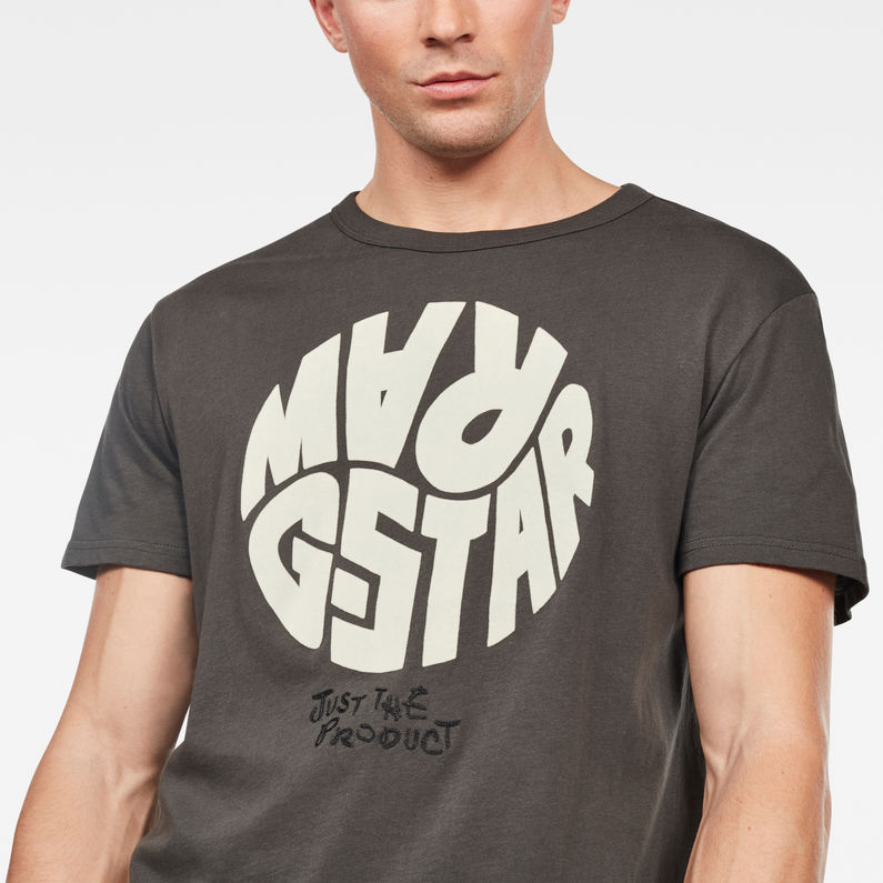 G-Star RAW® Graphic 6 T-Shirt Gris detail shot