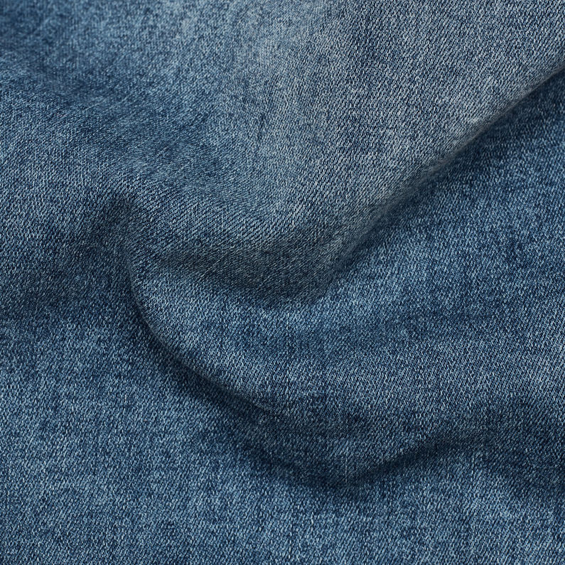G-Star RAW® Lynn High Slim Navy Overall Bleu moyen fabric shot