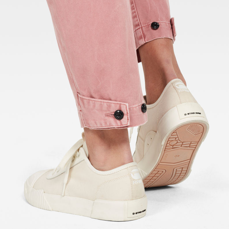 G-Star RAW® Army Radar Mid Waist Boyfriend Trousers Pink detail shot