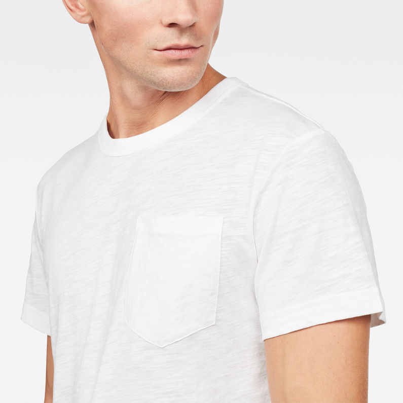 G-Star RAW® Odiron New Pocket T-Shirt White detail shot
