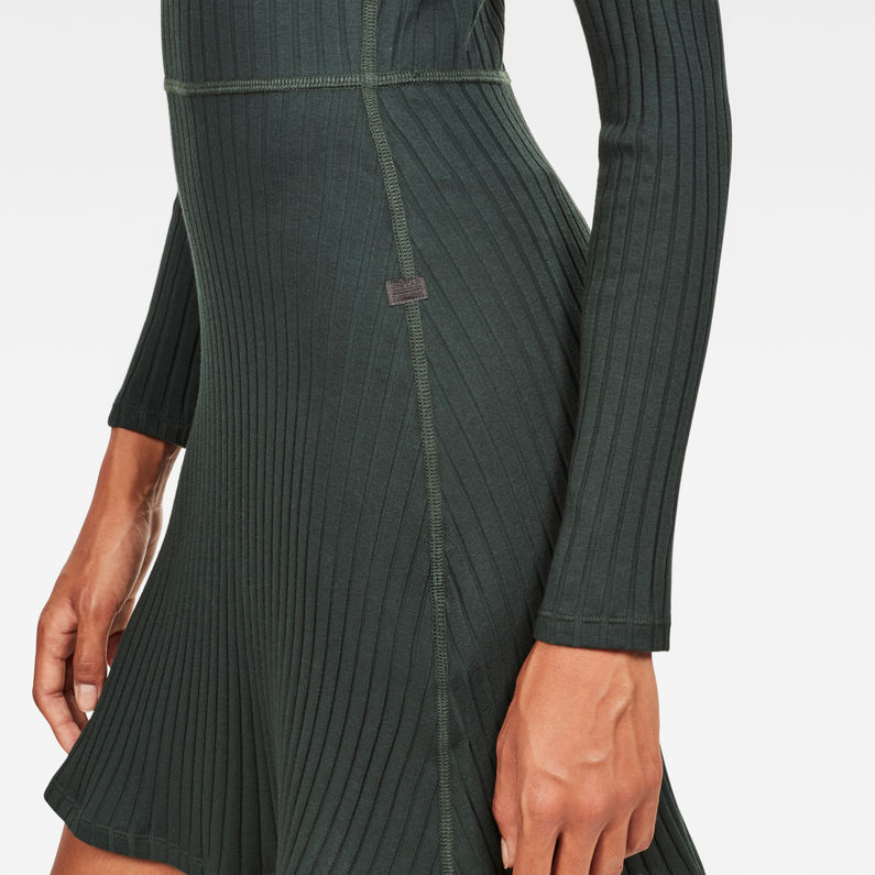 G-Star RAW® Xinva Slim Flare Funnel Dress Grün