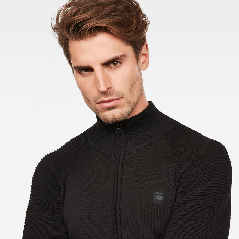 G-Star RAW® Suzaki Jirgi Zip Through Black detail shot