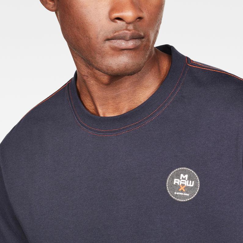 G-Star RAW® MAXRAW I Small Graphic T-Shirt Dunkelblau detail shot