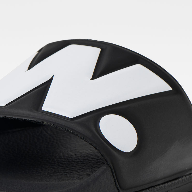 Cart slide II Slippers | Black/White 