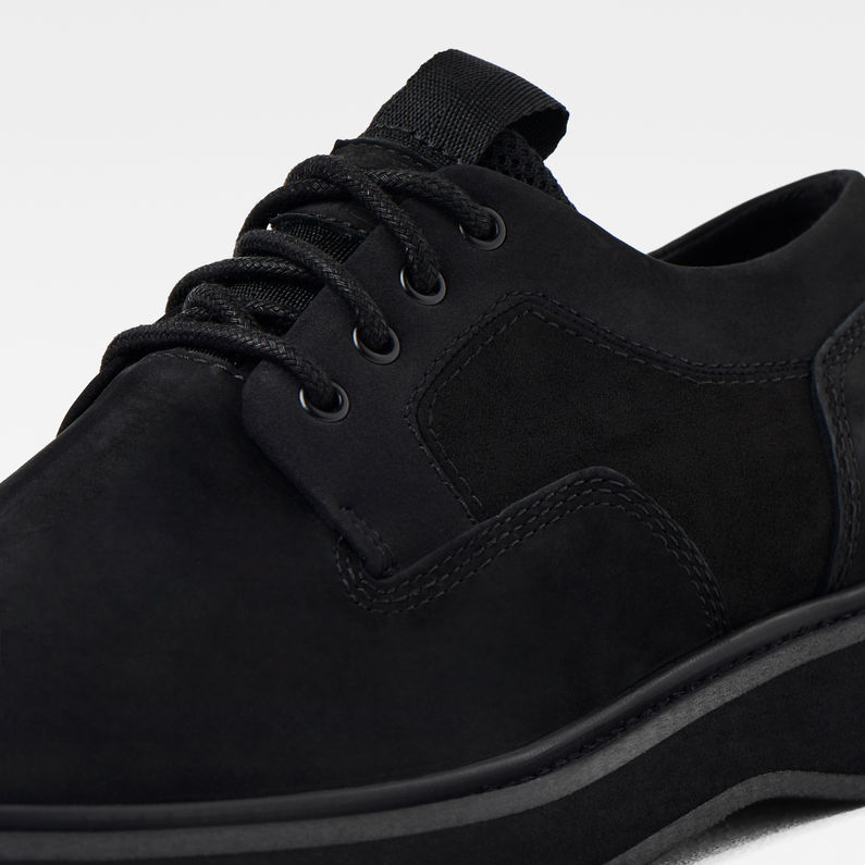 G-STAR® Landoh Derby Leather Zwart detail