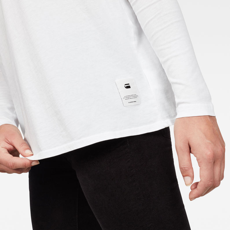 G-Star RAW® Lajla T-Shirt Blanc detail shot