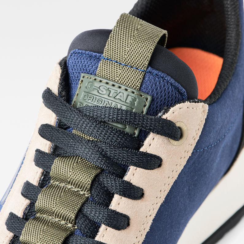 G-STAR® Rackam Rovic Sneakers Midden blauw detail