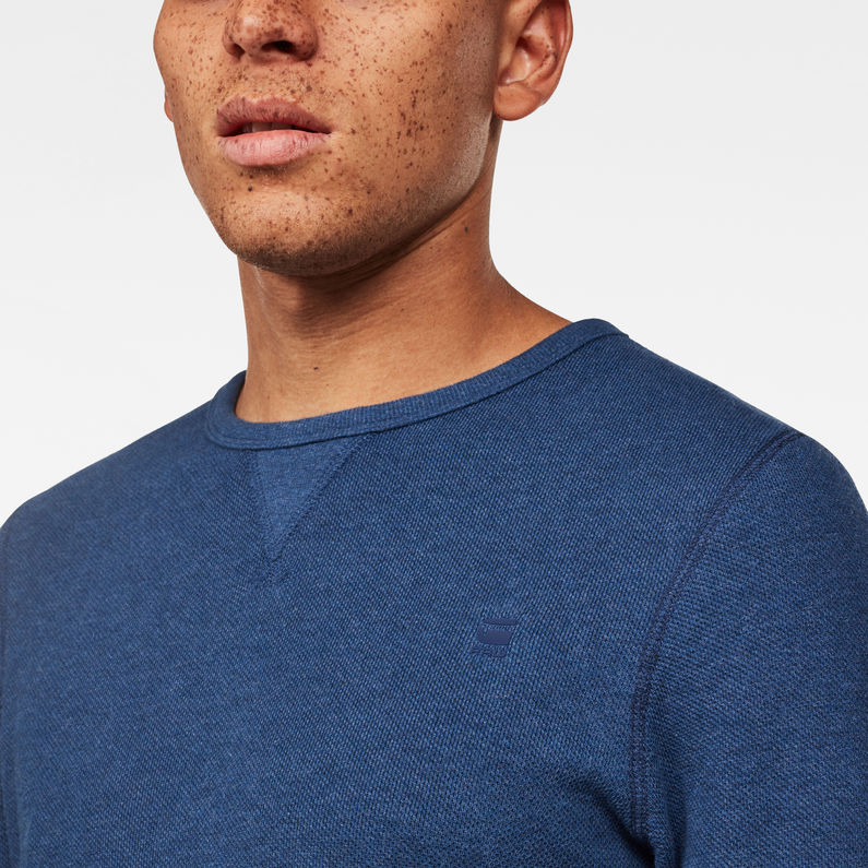 G-Star RAW® Korpaz Slim T-Shirt Dark blue detail shot