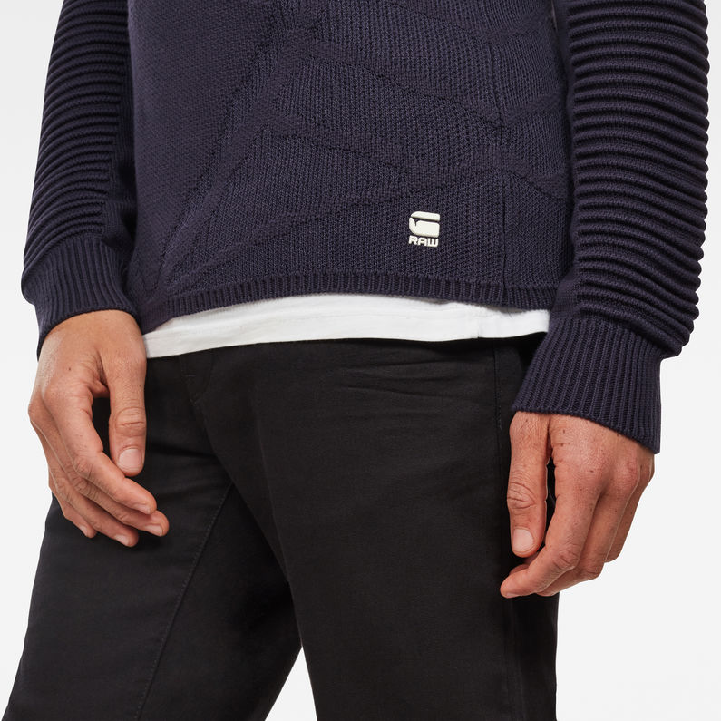 G-Star RAW® Suzaki Pro Knit Dark blue detail shot