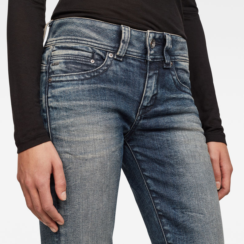 G-Star RAW® Midge Saddle Mid Waist Straight Jeans Dunkelblau