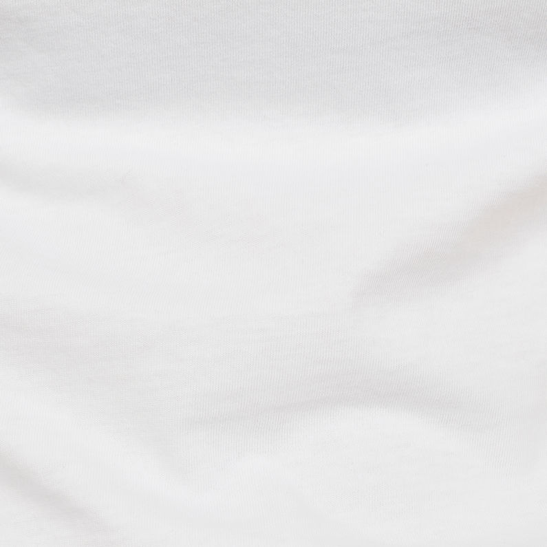 G-Star RAW® Graphic 26 Slim T-Shirt Blanco fabric shot