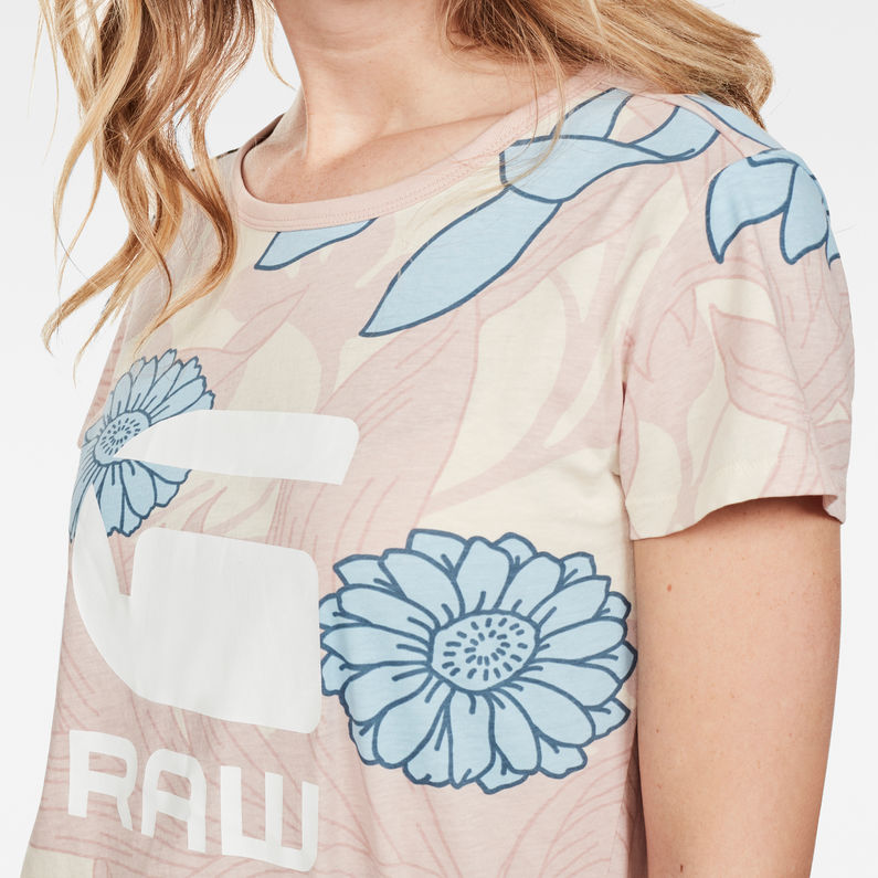 G-Star RAW® Lindelly T-Shirt Pink detail shot