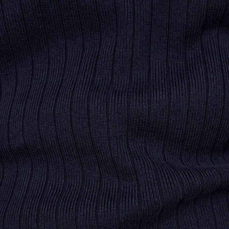 G-Star RAW® Raedium Mock Turtle Knit Dunkelblau fabric shot
