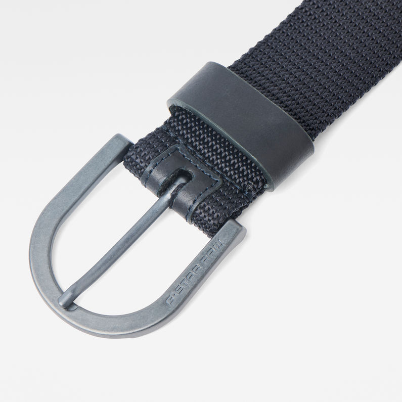 G-Star RAW® Stalt Webbing Belt Noir detail shot buckle
