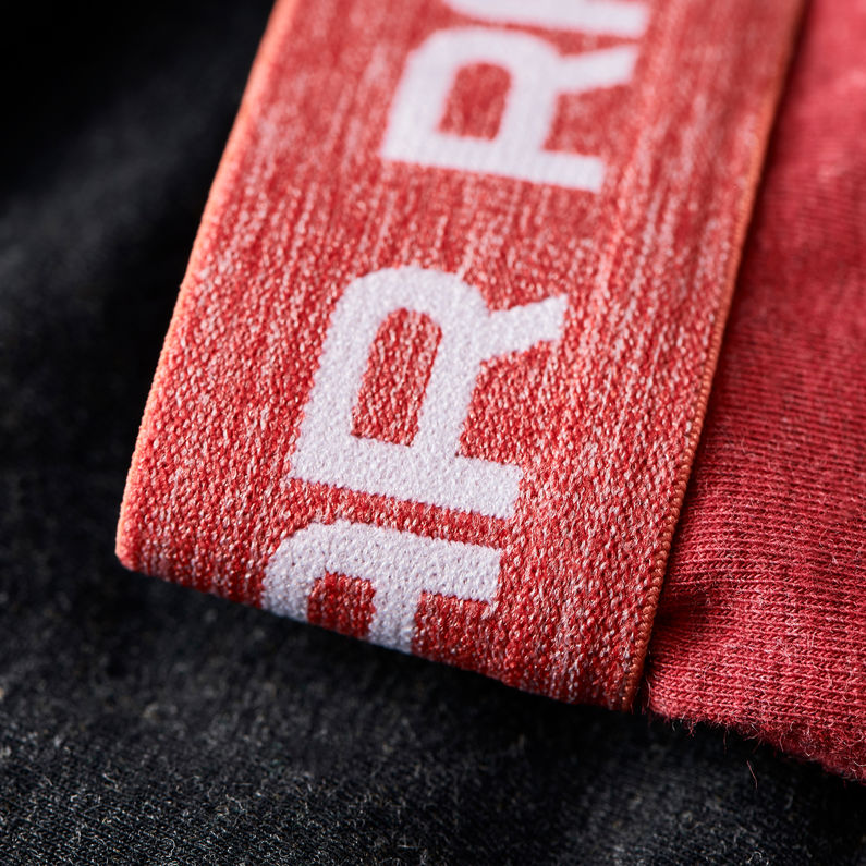 G-Star RAW® Classic Heather Trunks 2-Pack Rojo fabric shot
